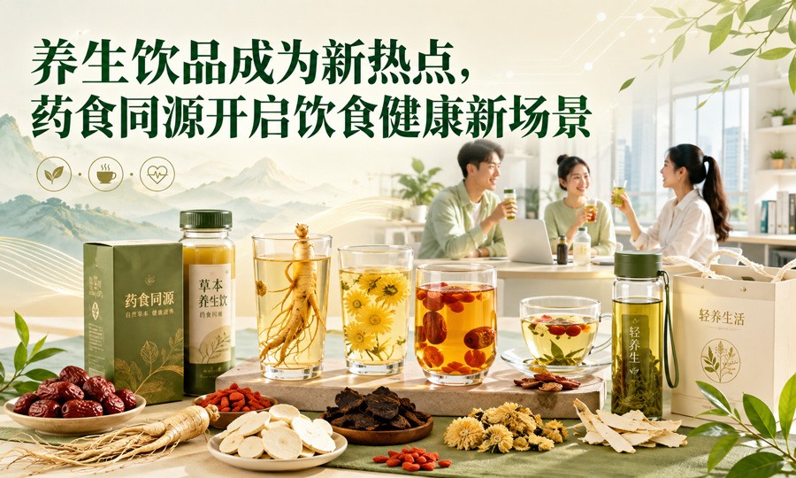 养生饮品成为新热点，药食同源开启饮食健康新场景-尚静源健康产业